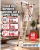 Scara pod antifoc DEPOSTEP AST 45 SUPER TERMO rezistenta la foc 45 minute