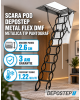 Scara pod DEPOSTEP METAL FLEX DMF metalica tip pantograf