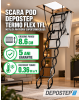 Scara pod DEPOSTEP TERMO FLEX TFL metalica pantograf supertermoizolata