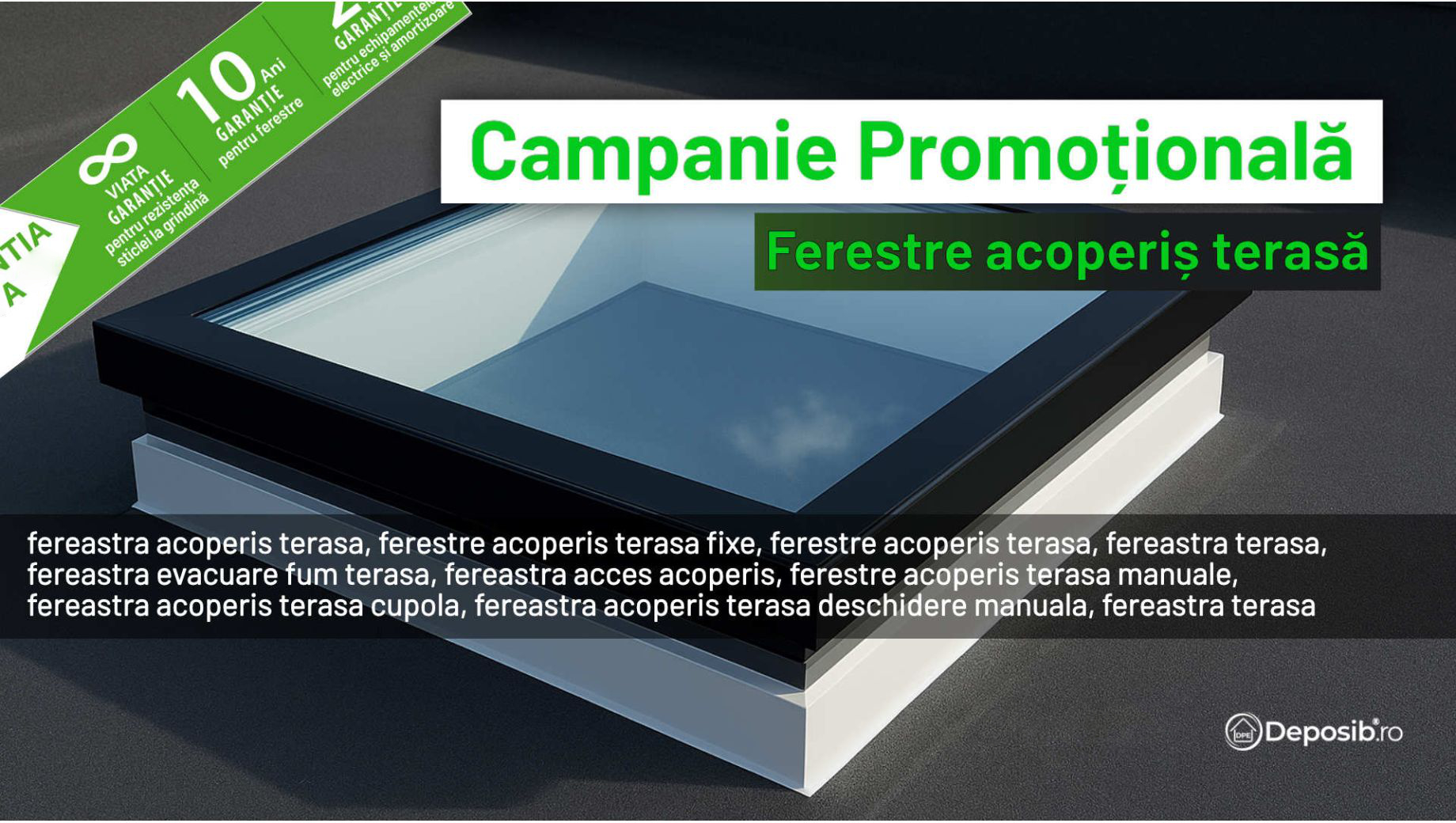 Ferestre acoperis terasa reduse până la 30% prin campania promotionala "Priveste cerul"