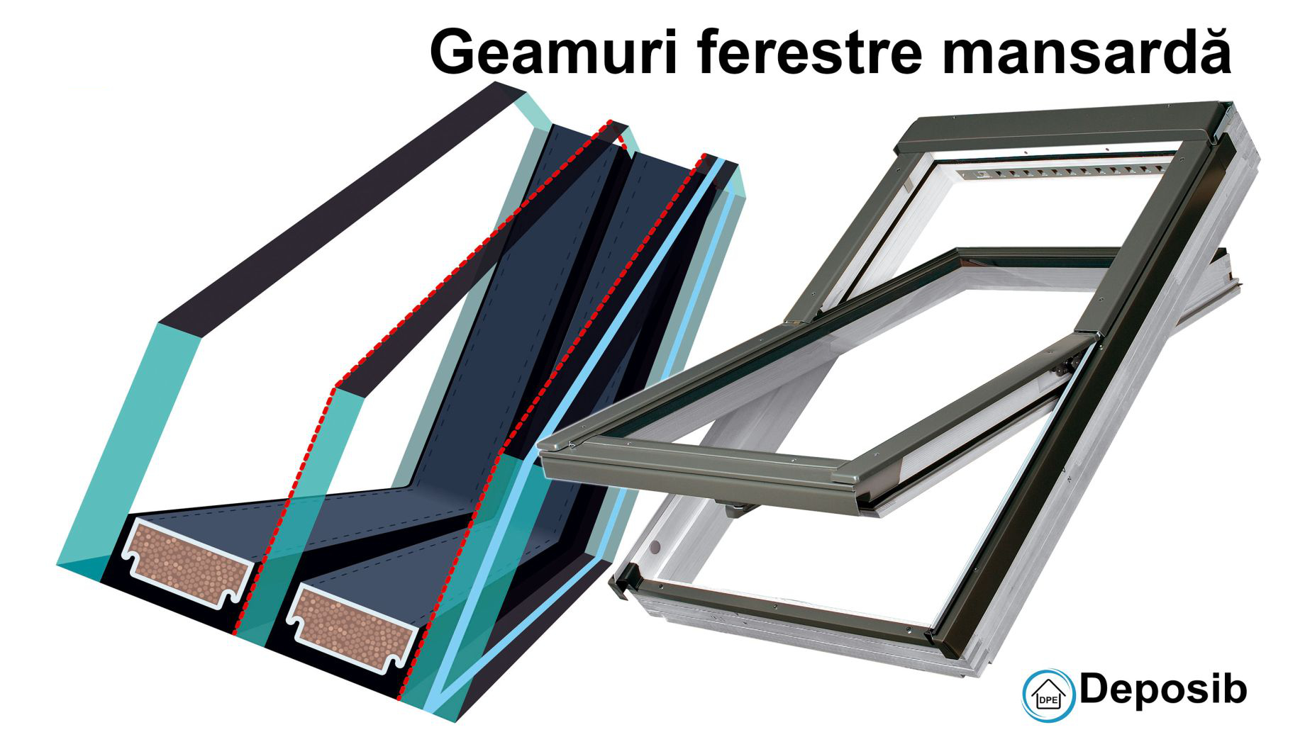Geamuri utilizate la ferestrele de mansardă Fakro