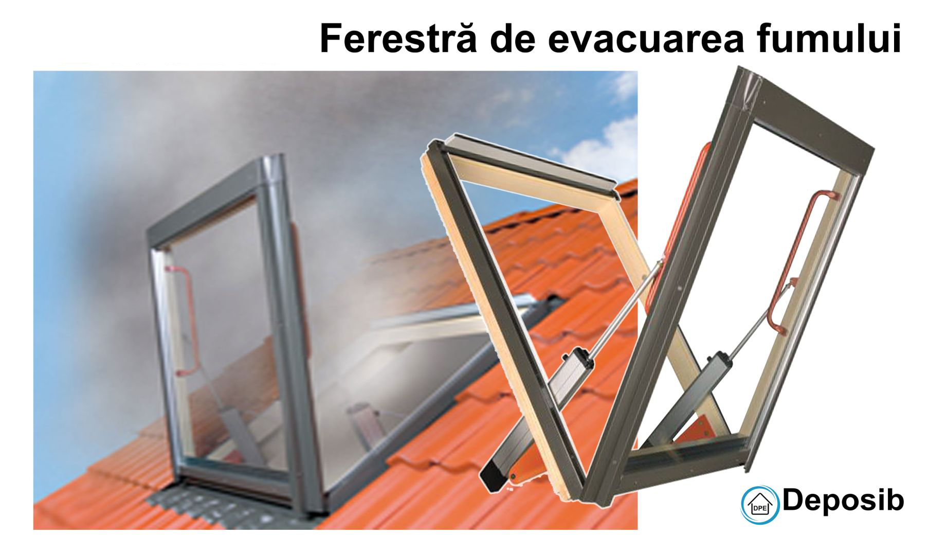 Ferestre de evacuare a fumului Fakro FSP P1