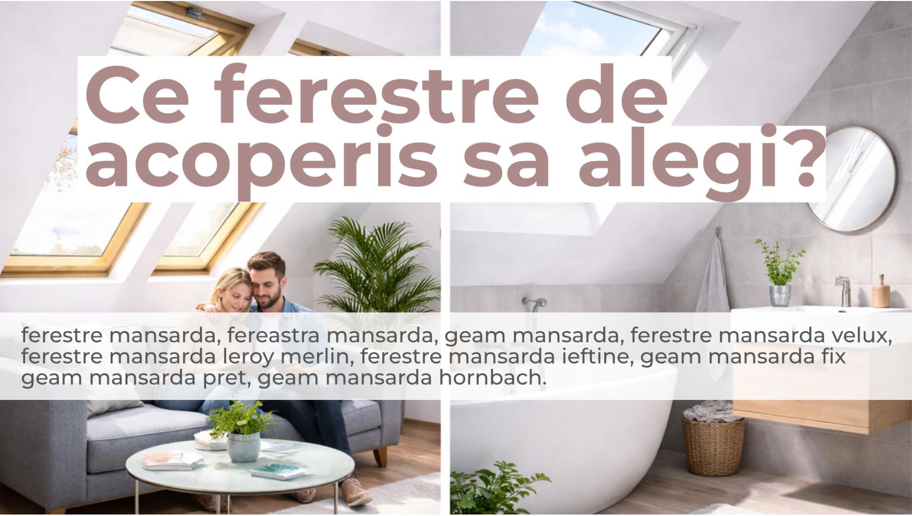 Ce ferestre de acoperis sa alegi? - DEPOSKY