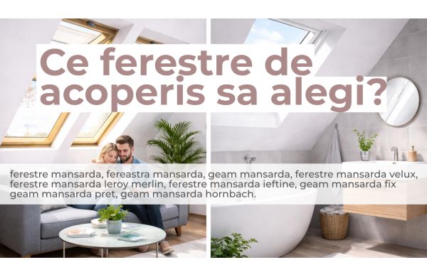 Ce ferestre de acoperis sa alegi? - DEPOSKY