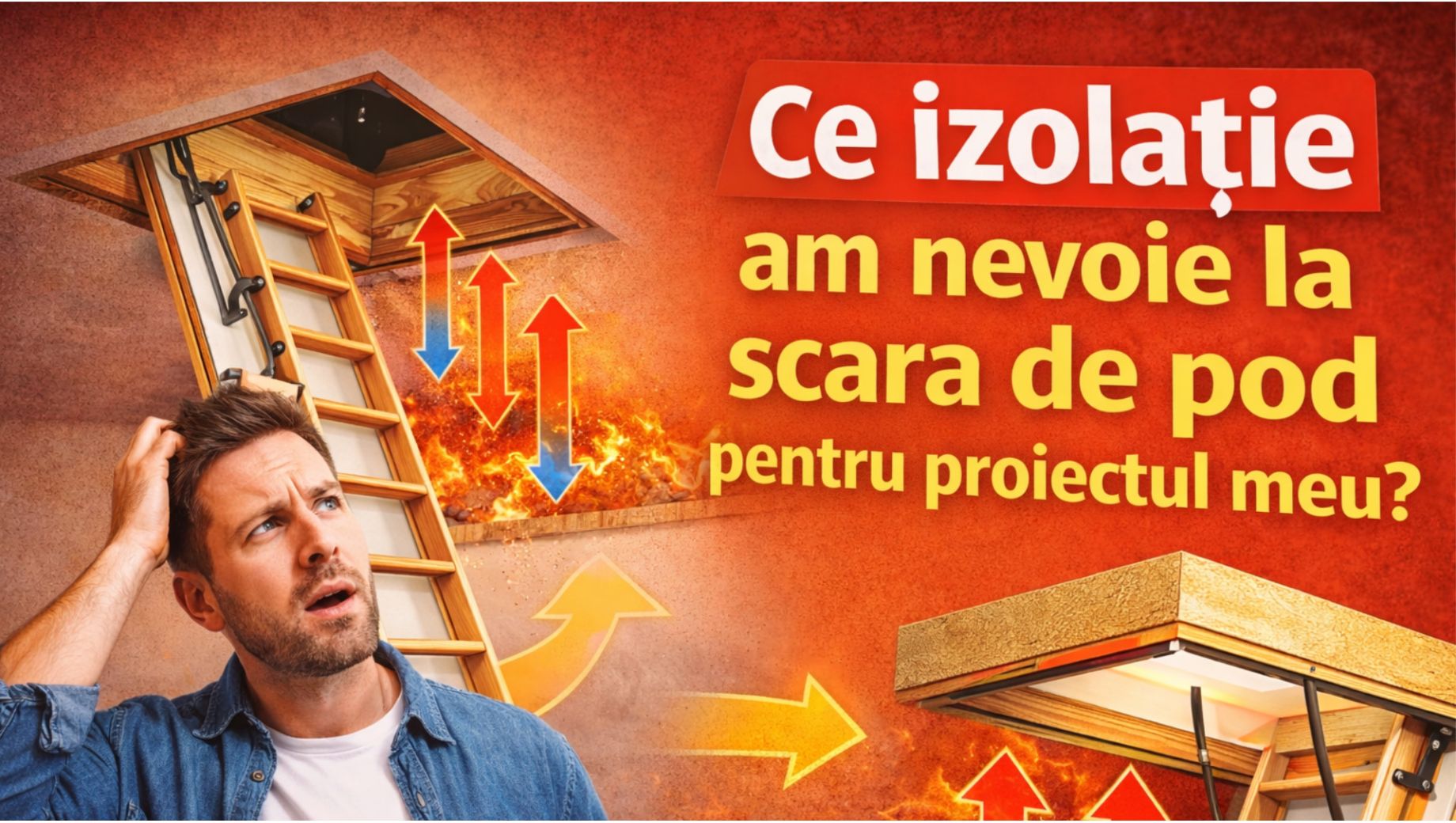 Ce izolație am nevoie la scara de pod pentru proiectul meu?