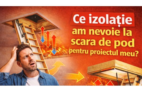 Ce izolație am nevoie la scara de pod pentru proiectul meu?