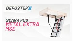 Usa pod cu scara metalica DEPOSTEP - METAL EXTRA MSE | Vedere 360°