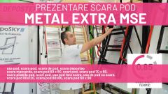 Scara mansarda metalica DEPOSTEP METAL EXTRA MSE – 210kg rezistenta, 0.85W/m²K, garantie 3 ani | PREZENTARE PRODUS