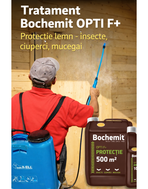 Grund lemn BOCHEMIT OPTI F+t 25KG MARO, anti insecte, ciuperci si mucegai