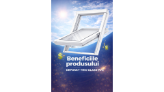 Beneficiile produsului fereastra mansarda DEPOSKY TRIO PVC