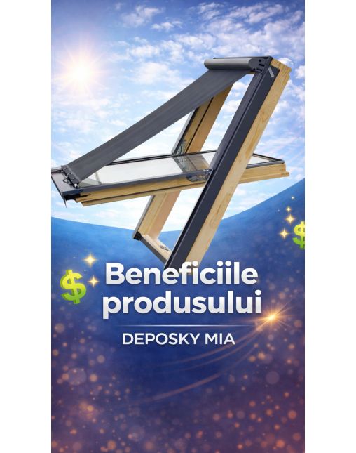 PRODUS RESIGILAT - Rulou exterior anti-caldura parasolar DEPOSKY MIA 66x118