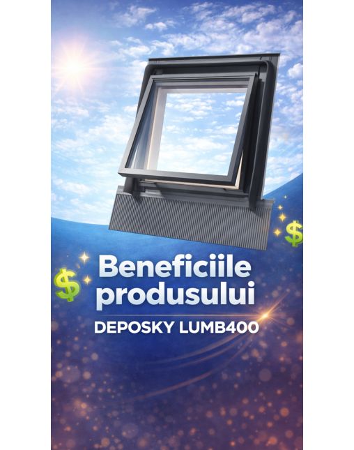 PRODUS RESIGILAT - Luminator acoperis DEPOSKY LUM B400 45x73, dubla deschidere