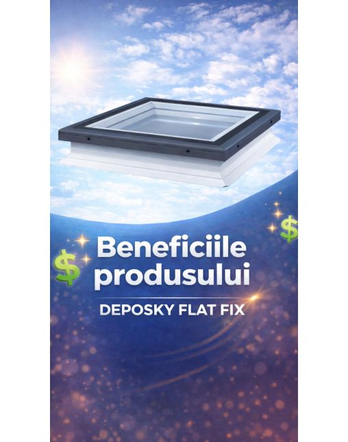 Fereastra acoperis terasa fixa DEPOSKY FLAT FIX FRF B600