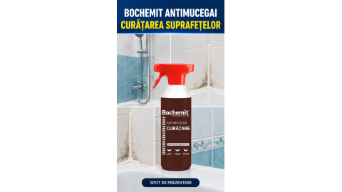 Bochemit Antimucegai – spot despre curățarea suprafețelor
