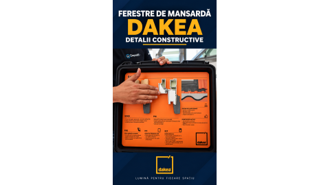 Ferestre de mansardă DAKEA – detalii constructive și componente