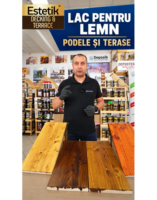 Lac pentru lemn ESTETIK DECKING&TERRACE 2.5L PALISANDRU podele si terase