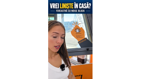Fereastră cu Noise Block – comparație de izolare fonică