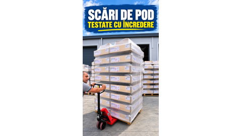 Scări din aluminiu testate cu încredere