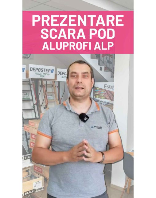 Scara pod DEPOSTEP ALUPROFI ALP pliabila din aluminiu