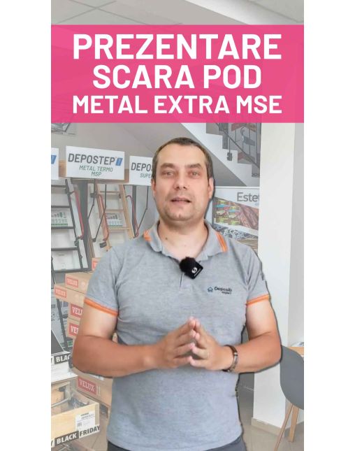 Scara pod DEPOSTEP METAL EXTRA MSE pliabila metalica