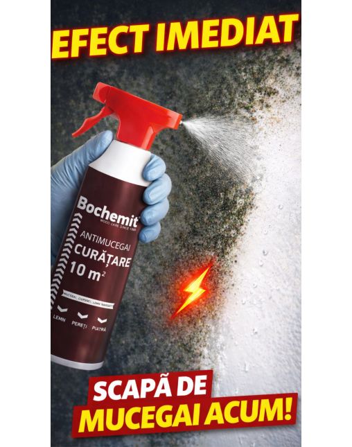 Solutie antimucegai si curatare lemn innegrit BOCHEMIT ANTIMUCEGAI 5KG