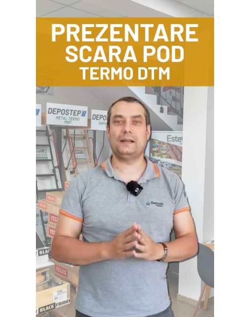 Scara pod DEPOSTEP TERMO DTM pliabila din lemn
