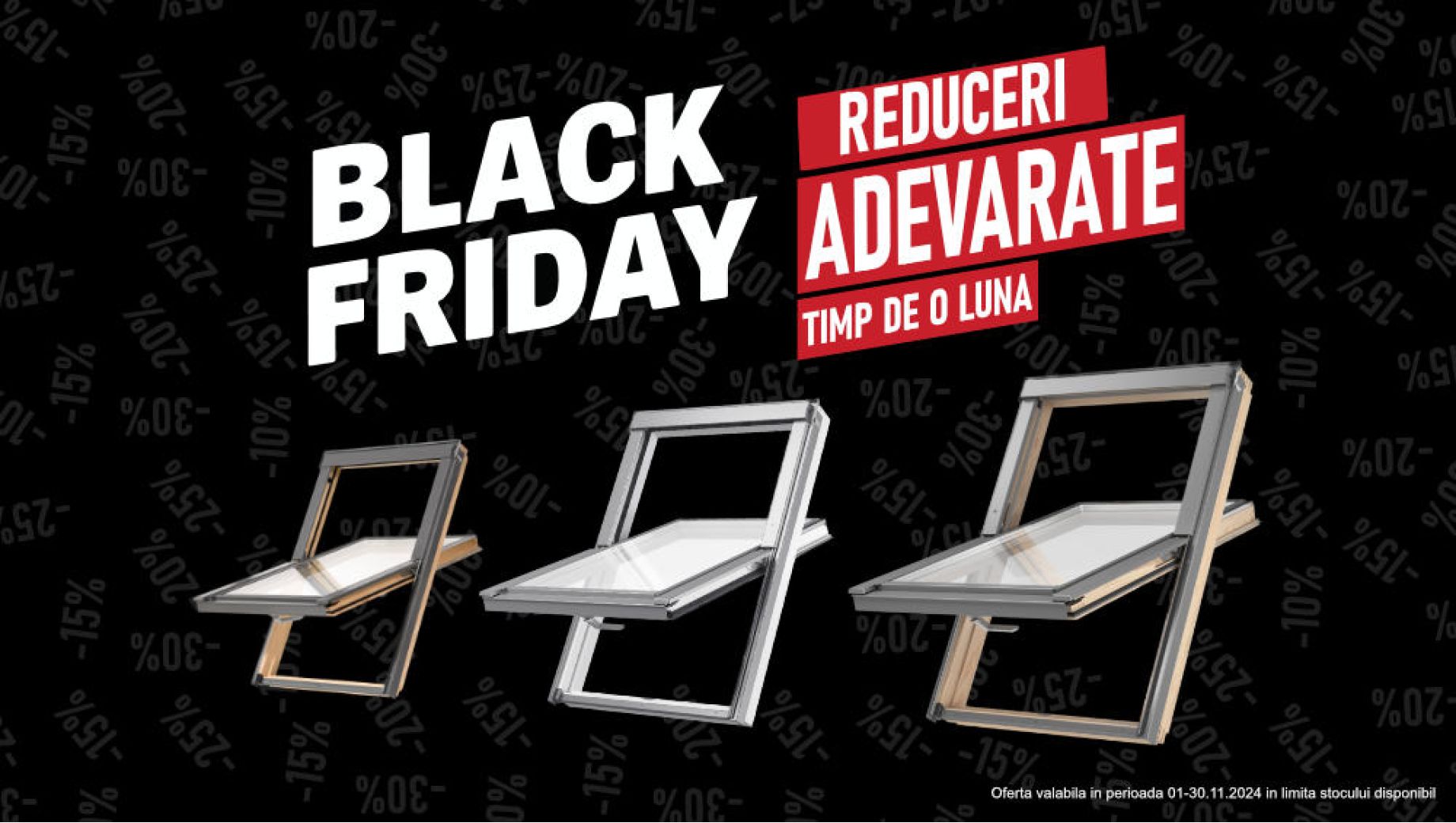 Ferestre de mansardă la prețuri de Black Friday!