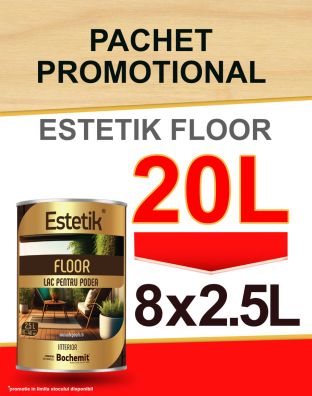PACHET PROMO Lac lemn ESTETIK FLOOR, 8x2.5L