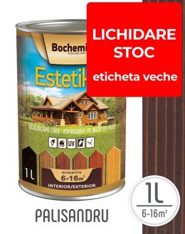 Lazura lemn BOCHEMIT ESTETIK CLASIC 1L PALISANDRU, protectie UV