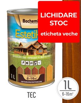 Lazura lemn BOCHEMIT ESTETIK CLASIC 1L TEC, protectie UV