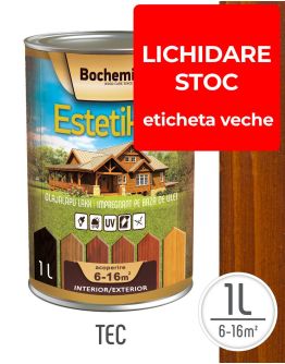Lazura lemn BOCHEMIT ESTETIK CLASIC 1L TEC, protectie UV