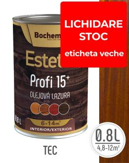 Lazura lemn BOCHEMIT ESTETIK PROFI 0.8L TEC, protectie avansata UV