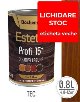 Lazura lemn BOCHEMIT ESTETIK PROFI 0.8L TEC, protectie avansata UV