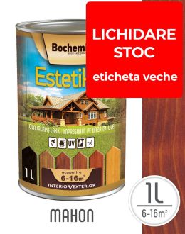 Lazura lemn BOCHEMIT ESTETIK CLASIC 1L MAHON, protectie UV