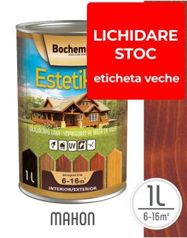 Lazura lemn BOCHEMIT ESTETIK CLASIC 1L MAHON, protectie UV