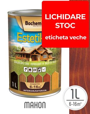 Lazura lemn BOCHEMIT ESTETIK CLASIC 1L MAHON, protectie UV