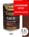 Lazura lemn BOCHEMIT ESTETIK PROFI 0.8L NUC, protectie avansata UV