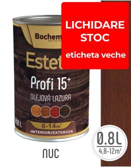 Lazura lemn BOCHEMIT ESTETIK PROFI 0.8L NUC, protectie avansata UV