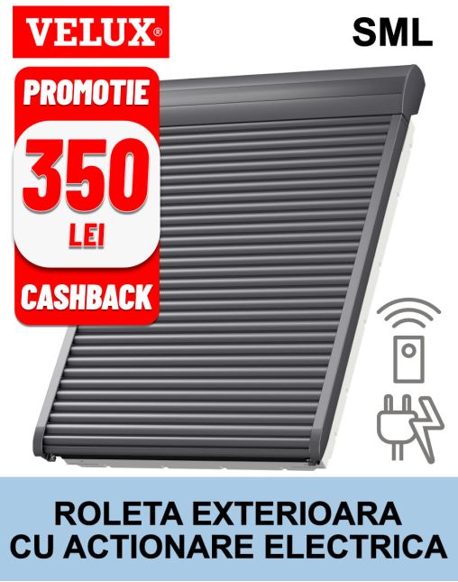 Roleta exterioara electrica VELUX SML, pentru fereastra mansarda
