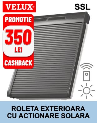 Roleta exterioara solara VELUX SSL, pentru fereastra mansarda