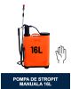 Pompa de stropit / Vermorel manual 16L, tija extensibila din inox