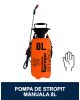 Pompa de stropit / Vermorel manual 8L, tija telescopica din inox