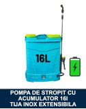 Pompa de stropit / Vermorel electric 16L cu acumulator, tija extensibila din inox