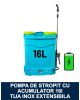 Pompa de stropit / Vermorel electric 16L cu acumulator, tija extensibila din inox