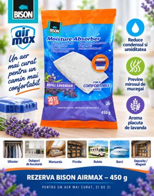 Rezerva absorbant umiditate Bison AirMax Lavanda
