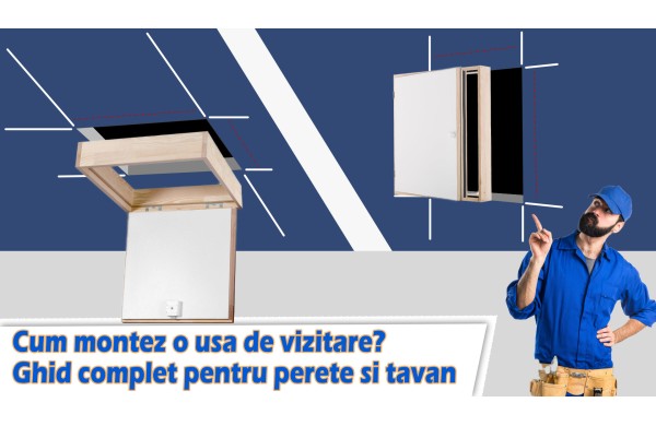 Cum montez o usa de vizitare? Ghid complet pentru perete si tavan
