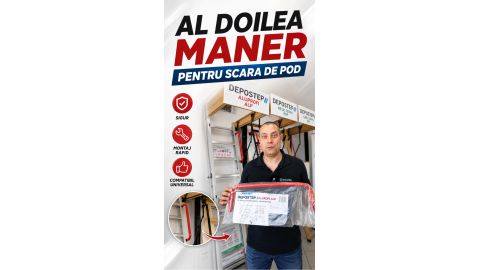 Al Doilea Maner pentru Scara de Pod DEPOSTEP | Mai Multa Siguranta si Confort