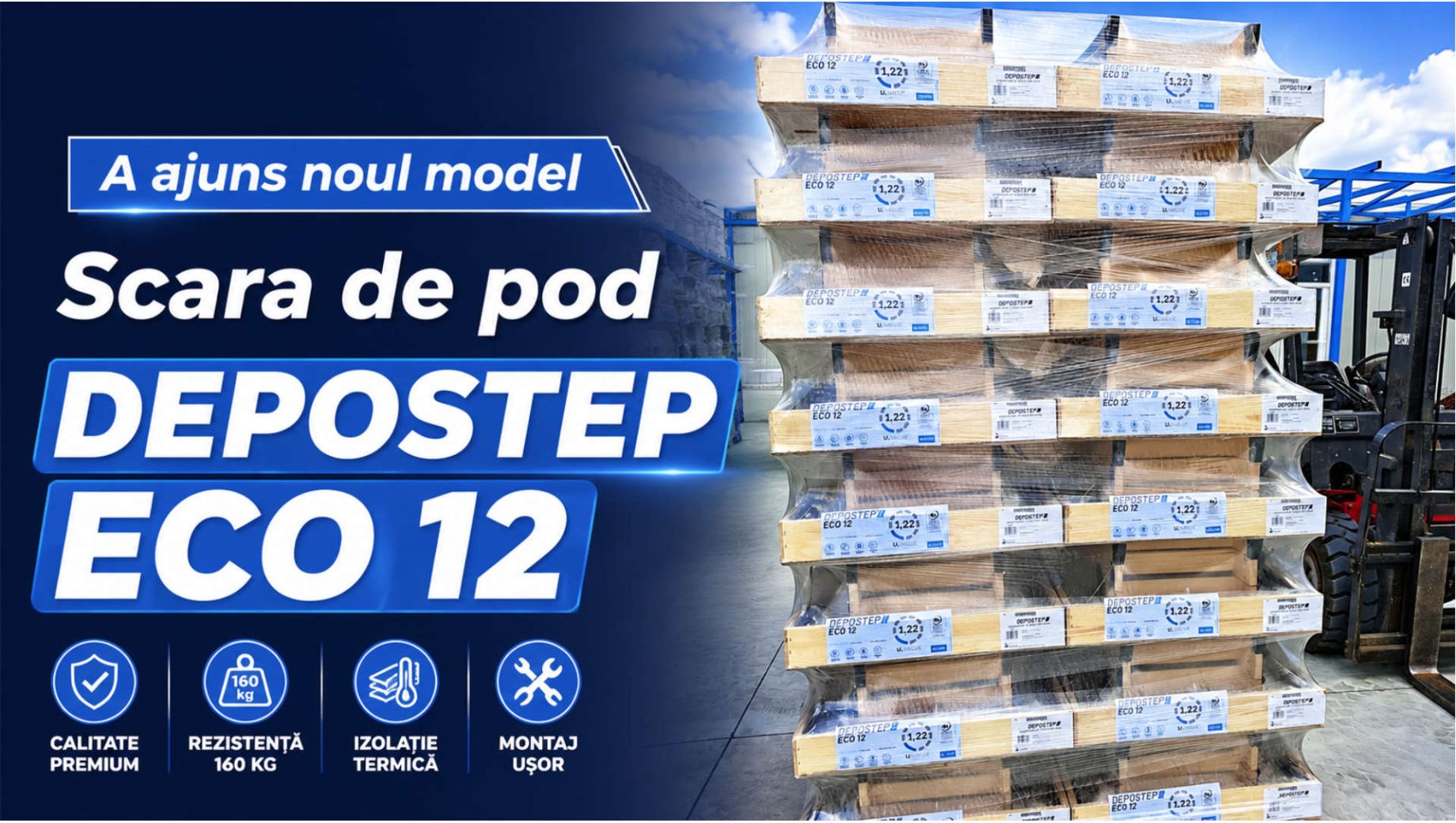A ajuns noul model de scara de pod DEPOSTEP ECO 12