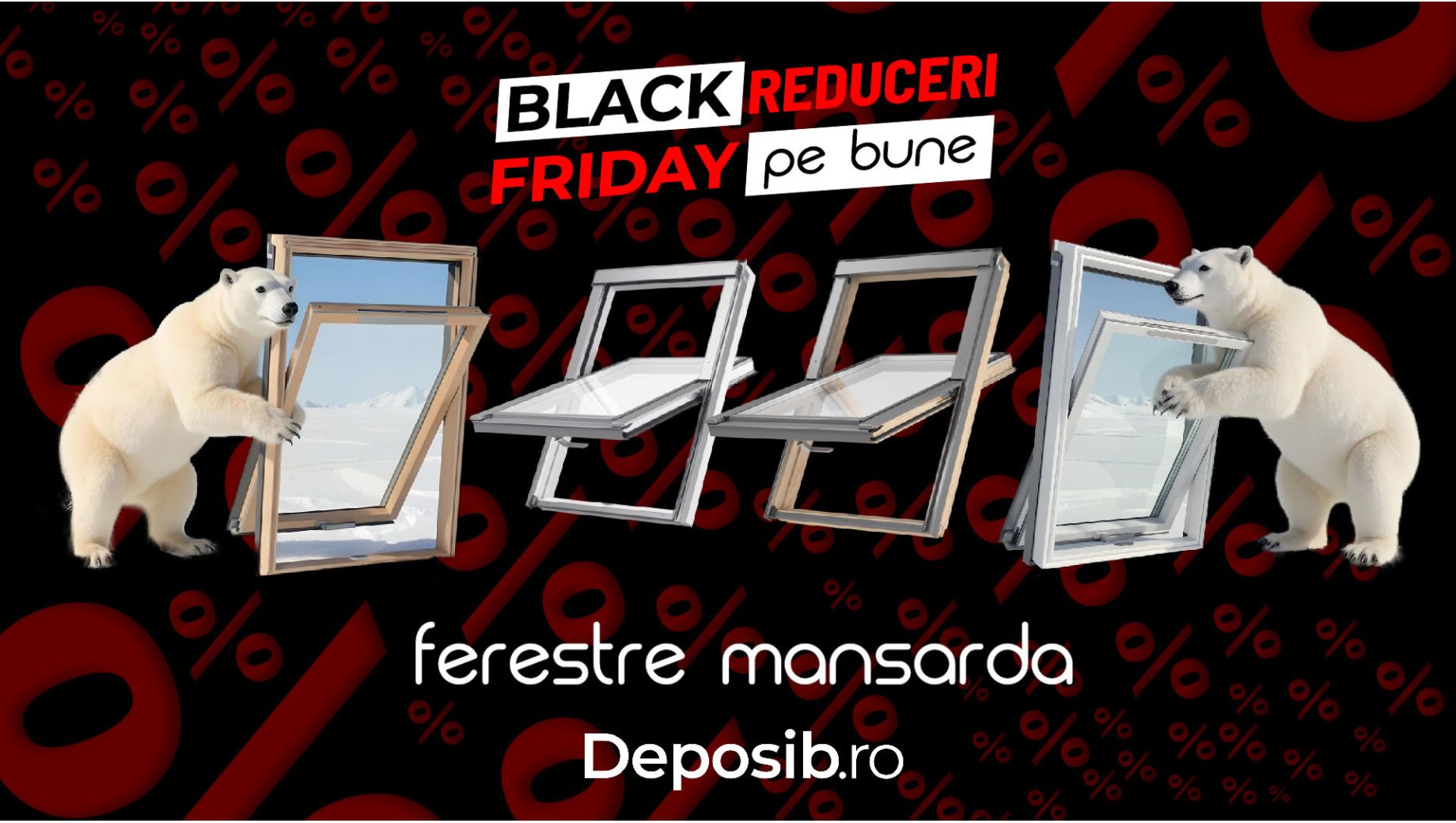 Black Friday la Ferestre Mansarda DEPOSKY si VELUX - Reduceri de pana la 40%