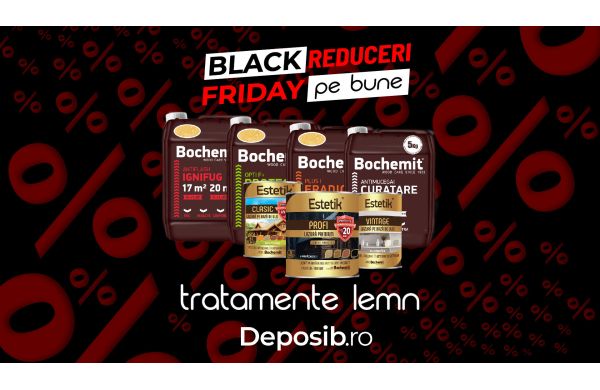 Black Friday la Tratament Lemn Bochemit - Reduceri de pana la 40%
